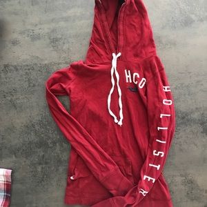 Hollister red hoodie
